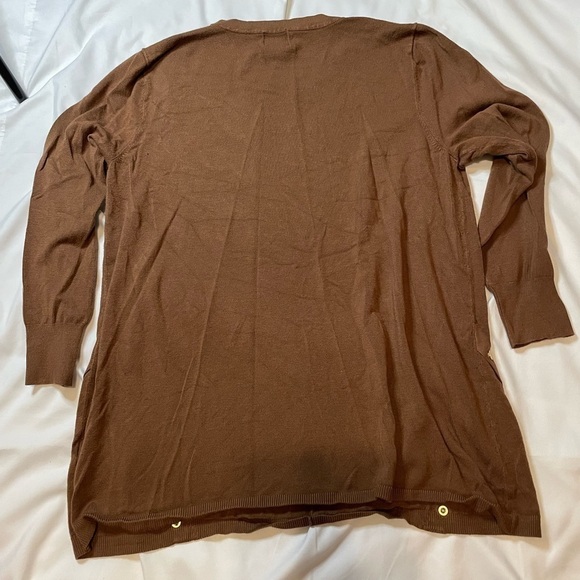 JM Collection size large brown crew neck sweater - Picture 6 of 6